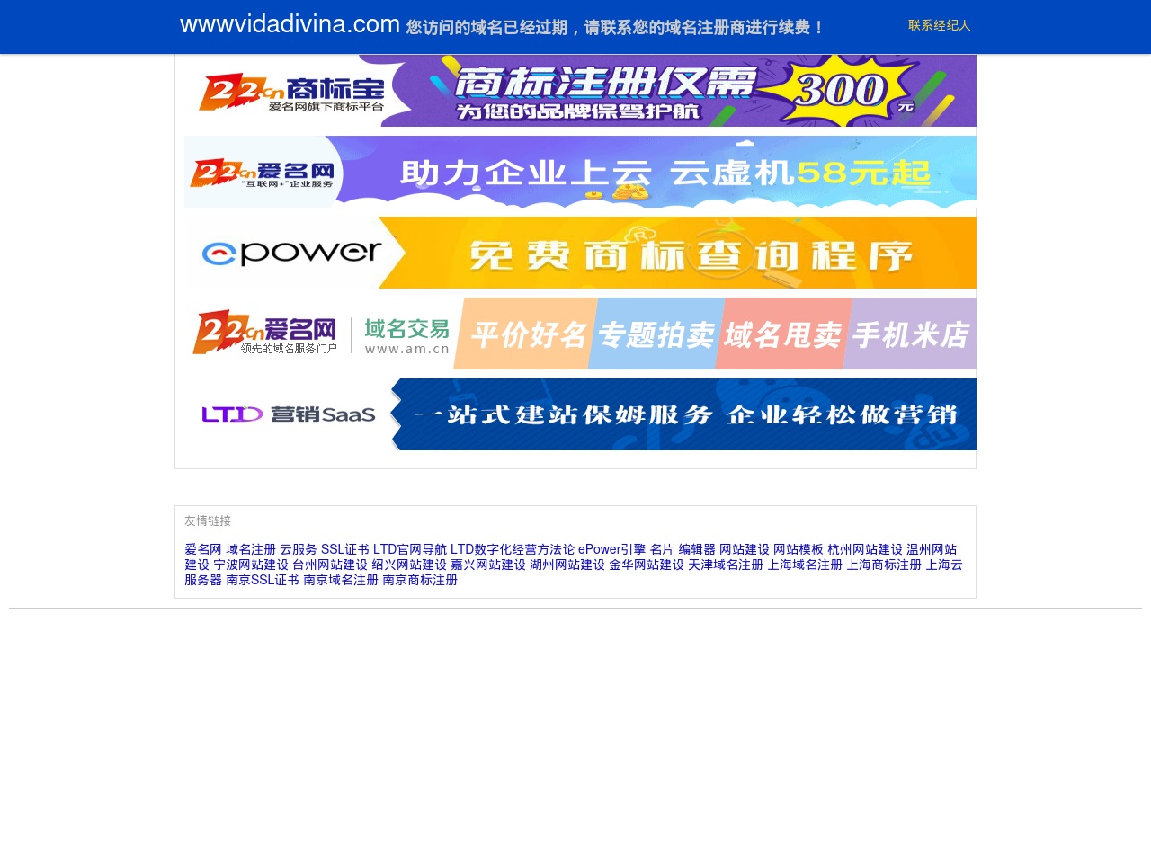 wwwvidadivina.com screenshot alt-text
