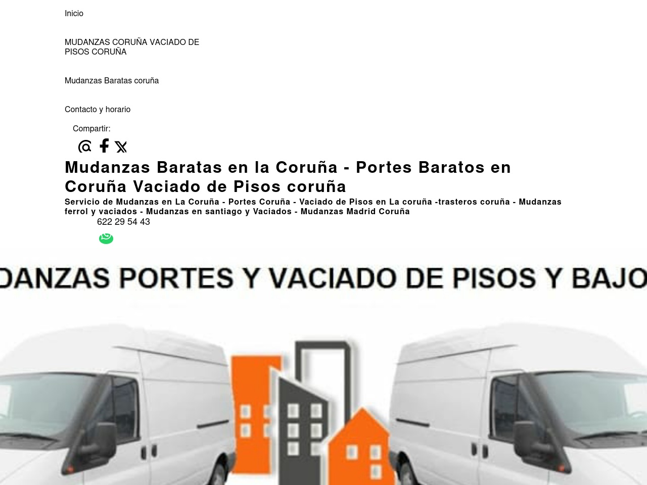 xn--mudanzasbarataslacorua-4ec.com screenshot alt-text