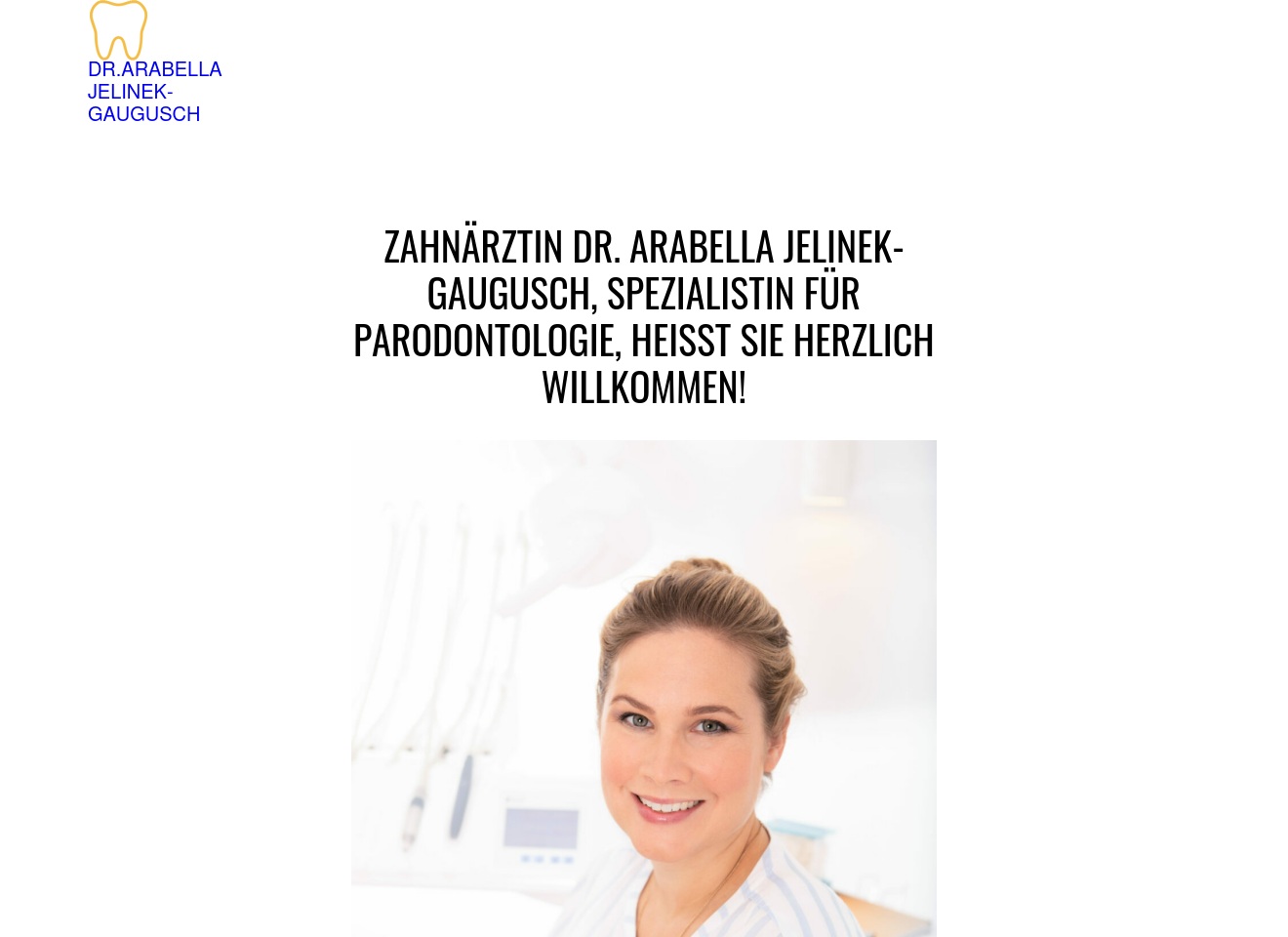 xn--zahnrztin-y2a.wien screenshot alt-text