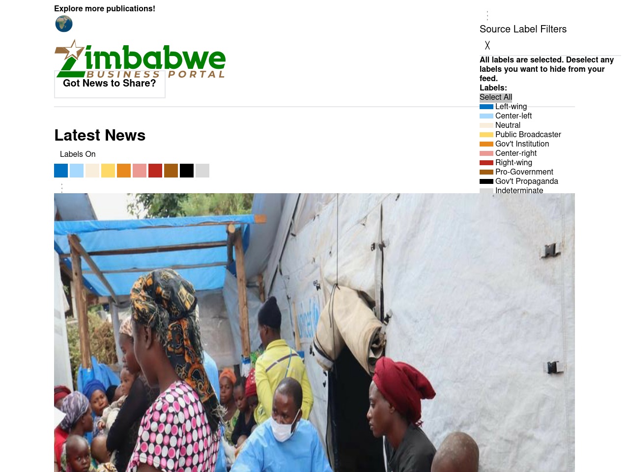 zimbabwebusinessportal.com screenshot alt-text
